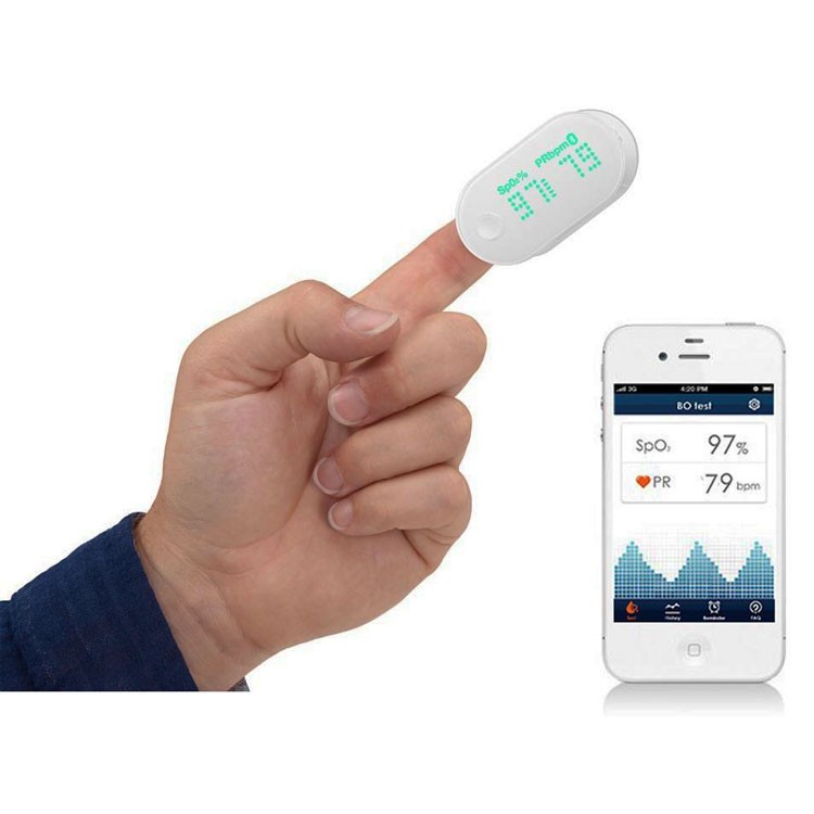 Pulsoximeter Vingermodel - iHealth Air wireless - compatibel met iPhone en iPad