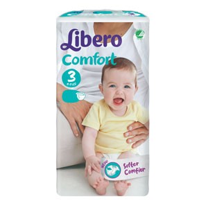 Aanklager Luidspreker straal Babyluiers Libero Comfort 3 (5-9kg) - KARTON van 3x58 stuks - Deforce  Medical