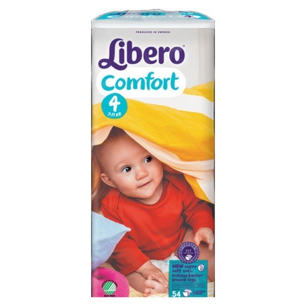 Babyluiers Libero Comfort 4 (7-11 kg) - 4 x 54 stuks