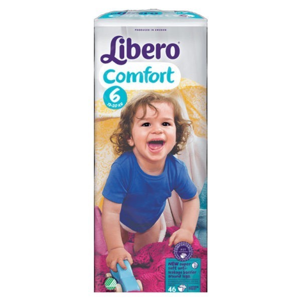 Babyluiers Libero Comfort 6 (13-20 kg) - 4 x 46 stuks