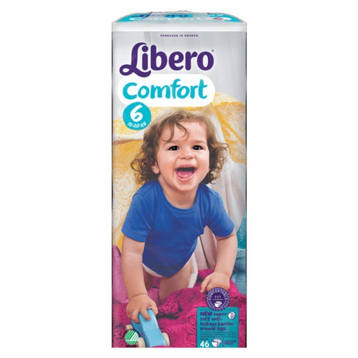 Babyluiers Libero Comfort 6 (13-20 kg) - 4 x 46 stuks
