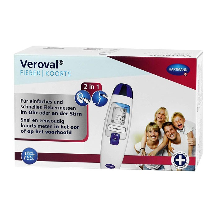 VEROVAL 2 in 1 infrarood thermometer