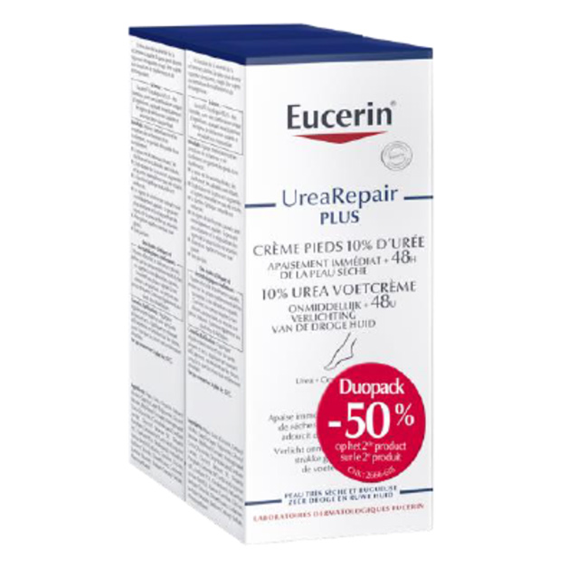 Eucerin UreaRepair Plus Voetcrème 10% - 100ml - DUOPACK - 50% KORTING - Deforce Medical