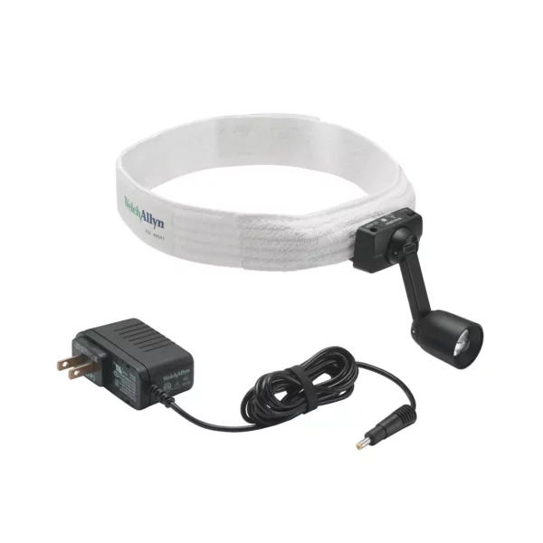 WA Voorhoofdslamp met witte band