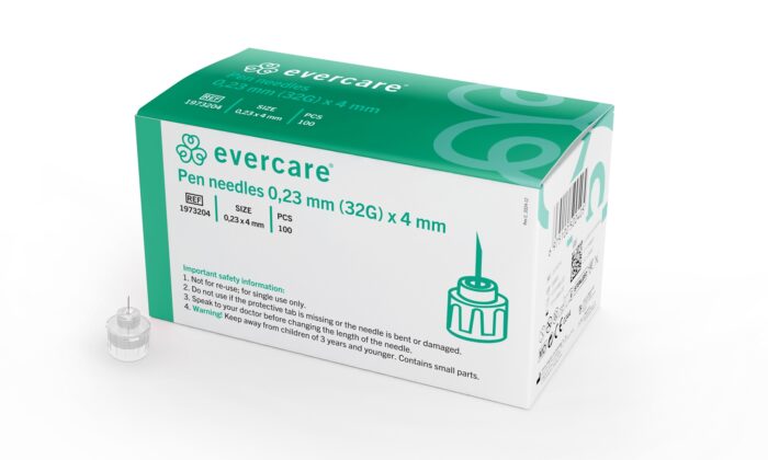 EVERCARE Pennaald - 32G x 4mm