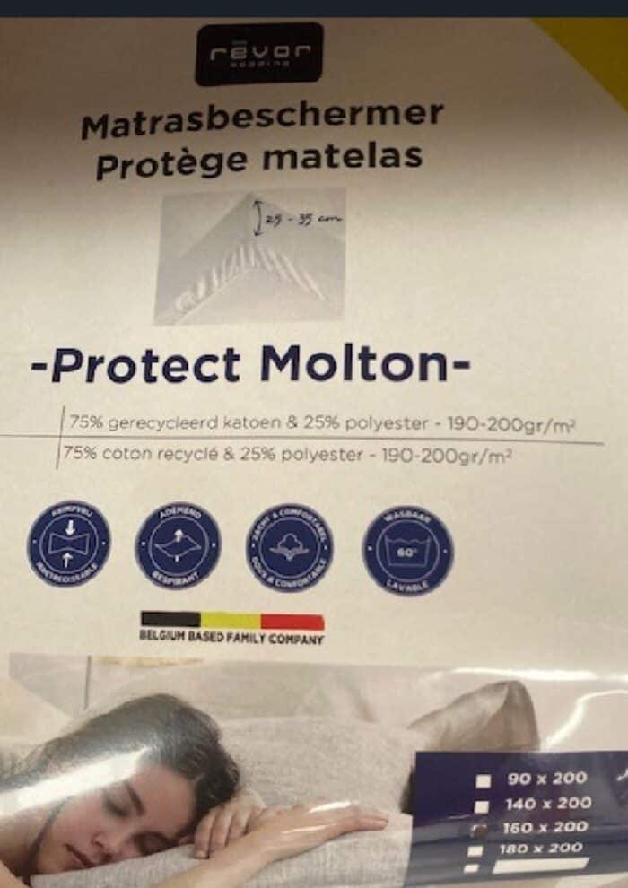 Protège matelas - alèse molton pu 140x200