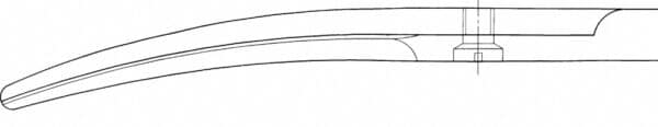 AESCULAP Durotip Mayo-schaar - Gebogen - 17cm